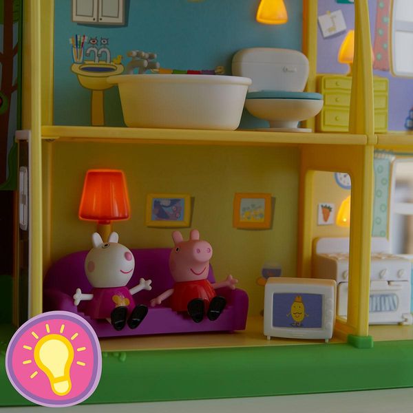 Ліцензійний ігровий набір Peppa - Котедж Пеппи День-Ніч зі звуковими та світловими ефектами фото 6