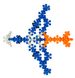 Конструктор Шестилисник (Сніжинка, Молекула) 200 шт 10 кольорів фото 6