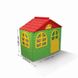 Пластиковий дитячий ігровий будиночок Doloni з вікнами та дверима 130х70х120 см зелений з червоним 02550/13 фото 6