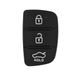Резиновые кнопки-накладки на ключ Hyundai Elantra (Хюндай Элантра) косой 3 кнопки HOLD фото 1