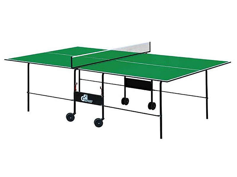 Теннисный стол передвижной GSI Sport Athletic Light Gp-2 с аксессуарами 274х152 см ЛДСП зеленый фото 1