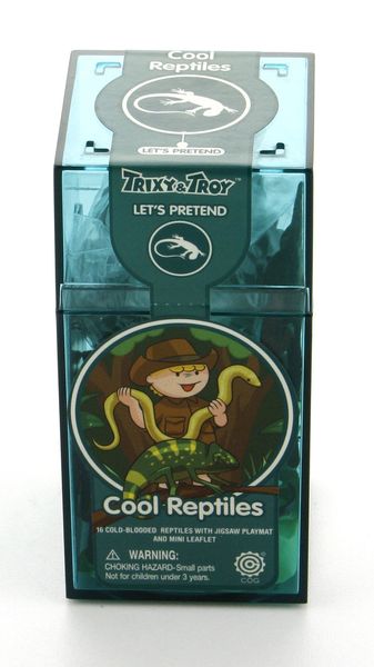 Игровой набор с животными COG Cool Reptiles 16 предметов + игровая поверхность T098 фото 1