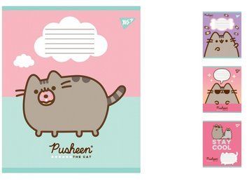 Набір учнівських зошитів Yes Pusheen формат А5, 12 арк. в лінійку 25 шт. 766202 фото 1