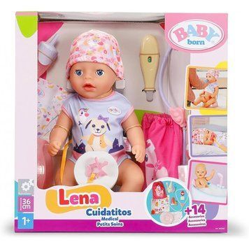Лялька-пупс BABY BORN Лена у лікаря 36 см з медичними аксесуарами 840467 фото 1