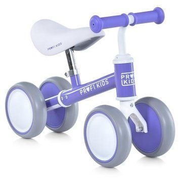 Дитячий перший біговел від 1 року чотириколісний Profi Kids 6" EVA фіолетовий MBB 1017 фото 1