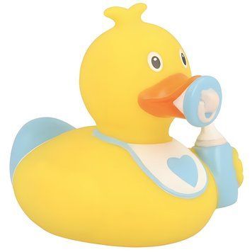 Стильна тематична гумова качечка FunnyDucks "Пупс хлопчик" L1849 фото 1