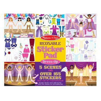 Багаторазові наліпки зі сценами Melissa & Doug &laquo;Мода&raquo; 5 сцен та 165 наліпок MD14198 фото 1