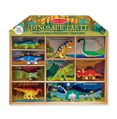 Ігровий набір з тваринами "Динозаври" 9 фігурок Melissa & Doug (MD12666) фото 1