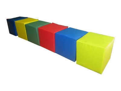 Ігровий набір кубиків з м'яких модулів Tia Кубики 30 см 1 куб 6 елементів фото 1