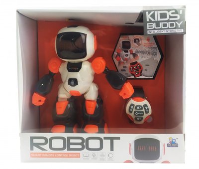 Детский робот на радиоуправлении Kids Buddy с функцией программирования (Оранжевый) 616-1 фото 1