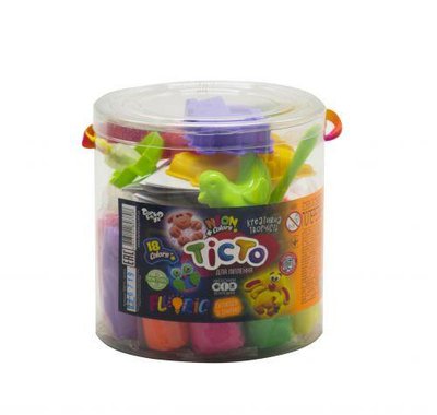 Набор для лепки Danko Toys Fluoric 18 цветов (рус) TMD-FL-18-01 фото 1