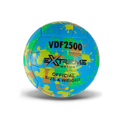 Волейбольный мяч №5 Extreme Motion PVC диаметр 21 см синий VB24345 фото 1