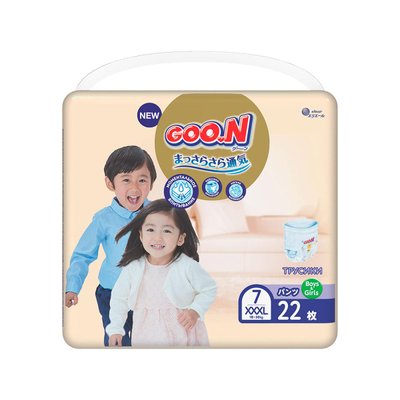 Трусики-підгузки GOO.N Premium Soft для дітей 18-30 кг (розмір 7(3XL), унісекс, 22 шт) фото 1