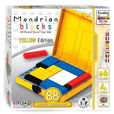 Головоломка Блоки Мондріана Eureka Ah!Ha Games жовтий Mondrian Blocks yellow 473556 RL-KBK фото 1