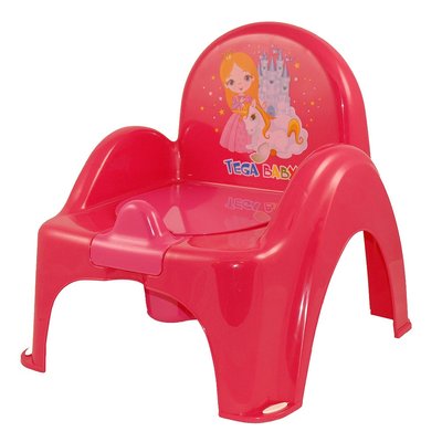 Дитячий горщик-стілець TEGA BABY "Принцеса" з музикою Рожевий фото 1