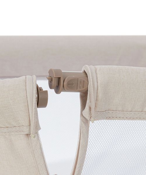 Дитяче приставне ліжечко з матрацом пересувне CARRELLO Gracia CRL-16502 Linen Beige з народження фото 10