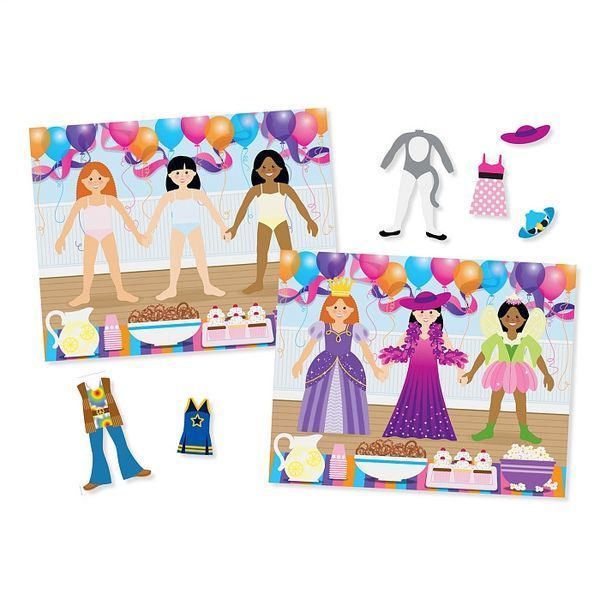 Многоразовые наклейки с тематическими сценами Melissa & Doug "Мода" 5 сцен и 165 наклеек MD14198 фото 4