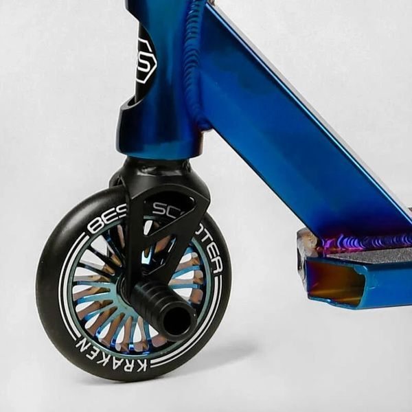 Трюковий самокат Best Scooter Kraken HIC-система, пеги, анод, колеса 110 мм синій KR-71078 фото 6