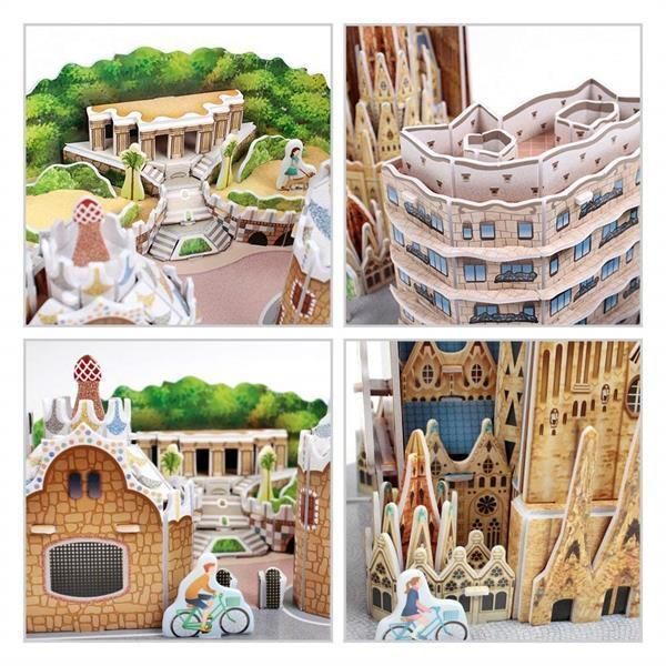 3D пазл об'ємний Cubic Fun City Line Барселона 186 елементів MC256h фото 4