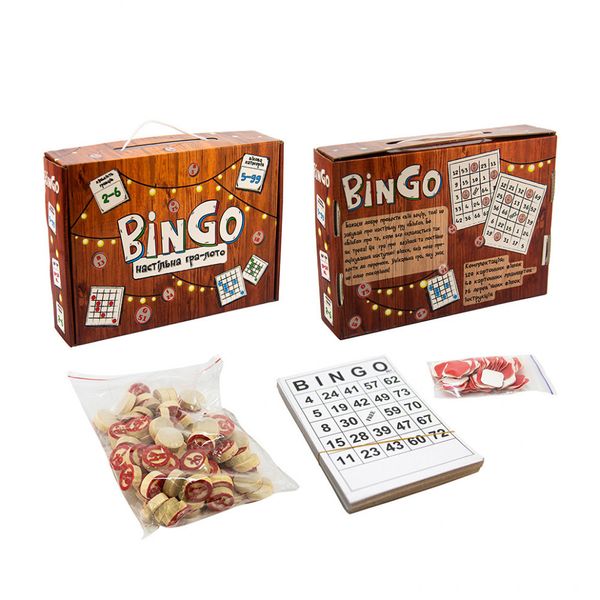 Настольная игра-лото Strateg "BinGo" (укр) 30757 фото 2
