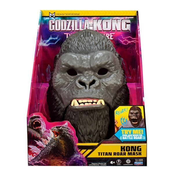Интерактивная детская игровая маска GODZILLA VS. KONG Маска Конга с звуковыми эффектами 35672 фото 4