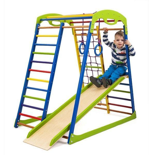 Игровой спортивный уголок для дома SportBaby SportWood фото 5