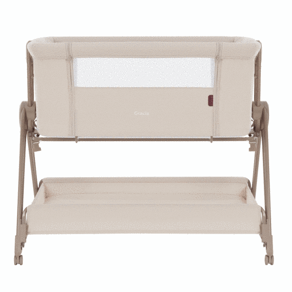 Дитяче приставне ліжечко з матрацом пересувне CARRELLO Gracia CRL-16502 Linen Beige з народження фото 5