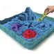 Набор кинетического песка с песочницей и формочками Kinetic Sand Замок из песка голубой 454 г фото 3