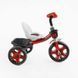 Дитячий триколісний велосипед 12" Best Trike колеса EVA сталева рама світлові та звукові ефекти червоний укр BS-21505 фото 2