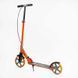 Самокат двухколесный складной Best Scooter Flash колеса PU 200 мм с амортизатором оранжевый FL-80811. фото 7