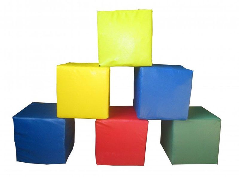 Игровой набор кубиков из мягких модулей Tia Кубики 30 см 1 куб 6 элементов фото 2