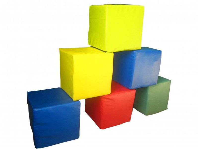 Ігровий набір кубиків з м'яких модулів Tia Кубики 30 см 1 куб 6 елементів фото 3