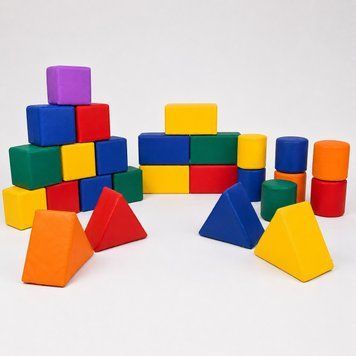 Игровой набор из мягких модулей Tia Геометрия Мини 27 элементов фото 1
