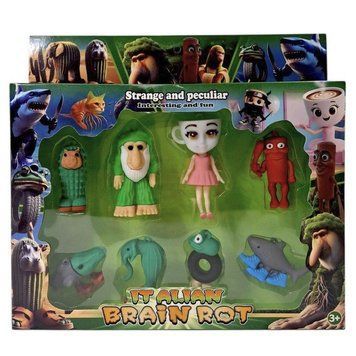 Набір ігрових фігурок Брейнрот (Brainrot) 8 фігурок 9527-1А фото 1