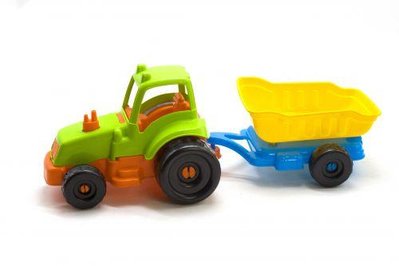 Іграшковий трактор із причепом Kinderway 50 см салатовий KW-07-711_к фото 1