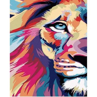 Картина за номерами Rainbow Art "Цар звірів" 40х50см GX43743 фото 1