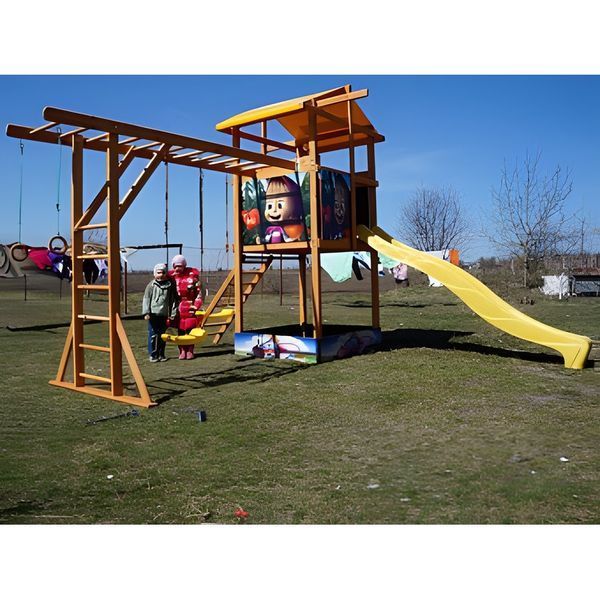 Детский уличный игровой комплекс SportBaby-14 400х400х315см фото 5
