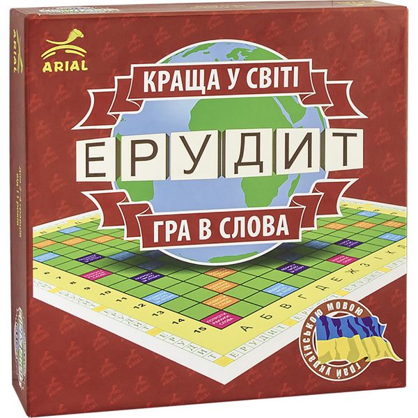 Настольная игра Arial "Эрудит-УКР. Игра в слова" (укр) 910107 фото 1