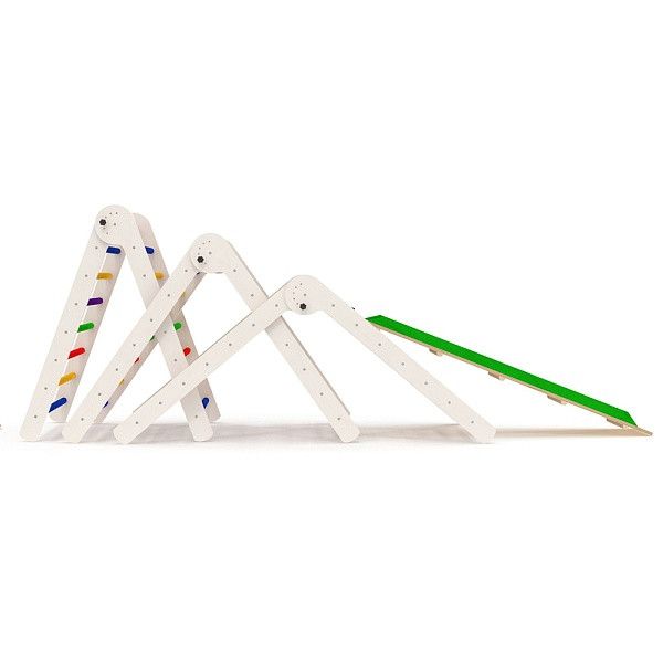 Трикутник Пиклера Sportbaby для раннього розвитку кольорової висота 80 см з гіркою 120 см фото 7