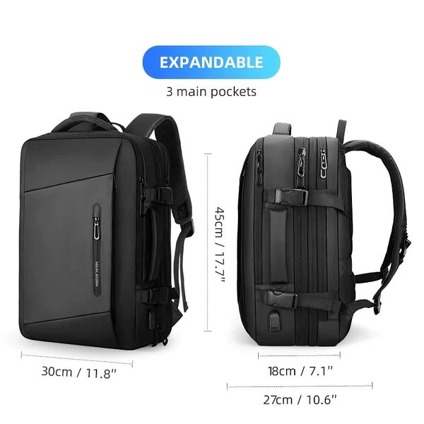 Рюкзак - трансформер для подорожей із відділенням для ноутбука 17.3" Mark Ryden Switch з дощовиком MR9299YY фото 8
