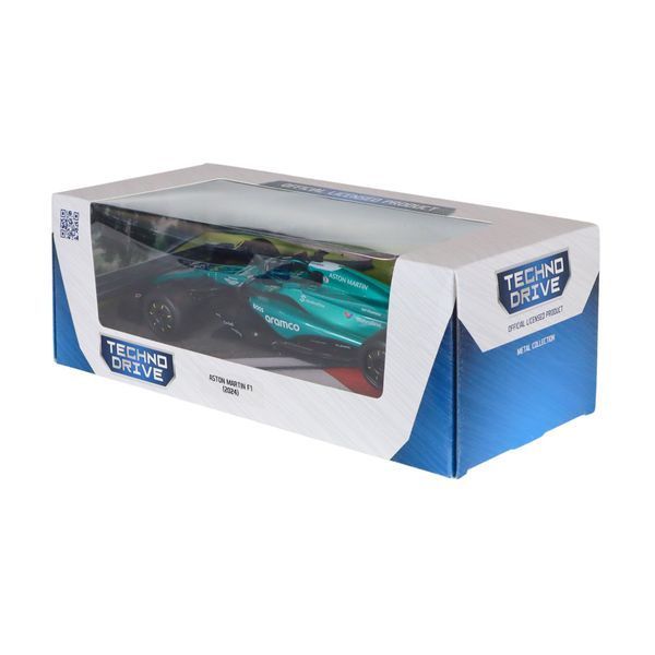 Колекційна модель автомобіля TechnoDrive Aston Martin F1 (2024), масштаб 1:24, бірюзова фото 4