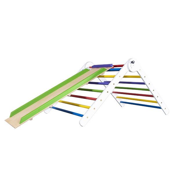 Трикутник Пиклера Sportbaby для раннього розвитку кольорової висота 80 см з гіркою 120 см фото 5