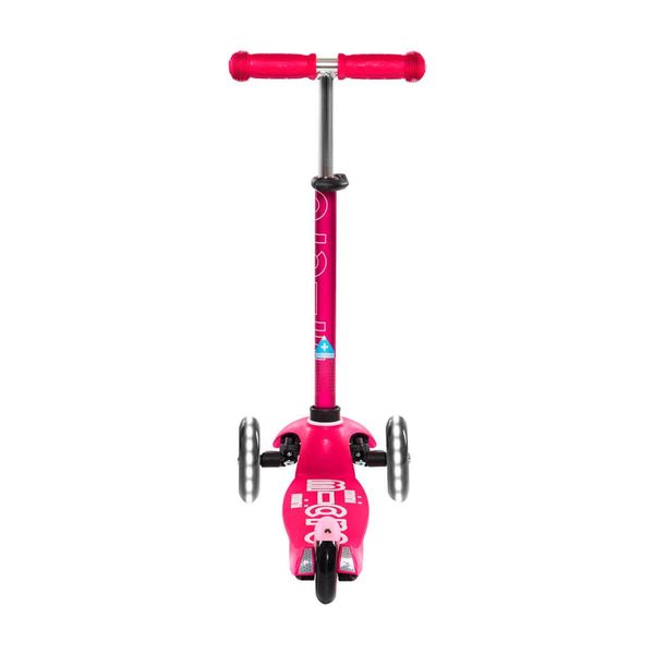 Самокат триколісний дитячий з підсвічуванням MICRO серії Mini Deluxe LED Рожевий до 50 кг фото 6