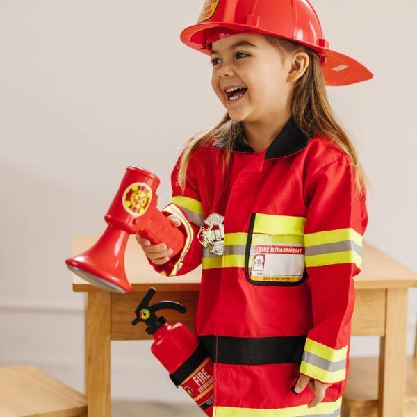 Детский карнавальный костюм Пожарный Melissa&Doug для мальчиков и девочек 3-6 лет MD14834 фото 2