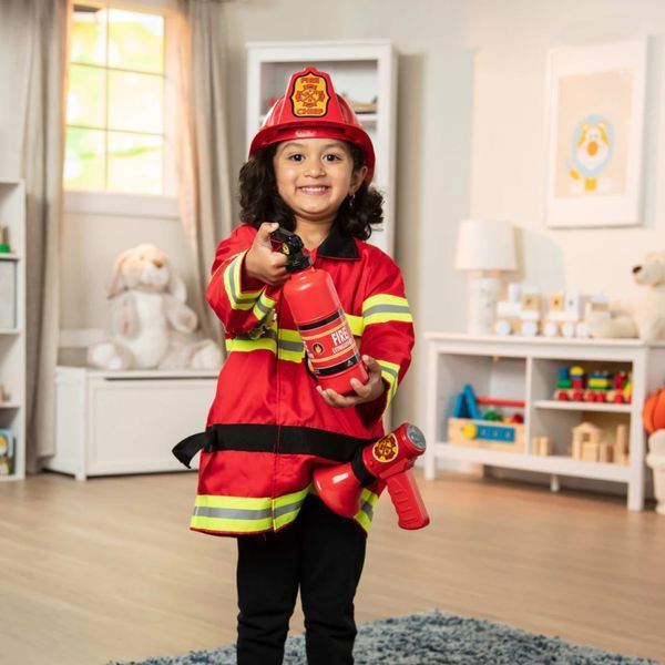 Детский карнавальный костюм Пожарный Melissa&Doug для мальчиков и девочек 3-6 лет MD14834 фото 5