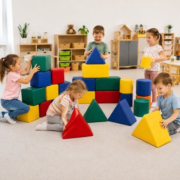 Игровой набор из мягких модулей Tia Геометрия Мини 27 элементов фото 2