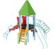 Детский уличный игровой комплекс KDG Башня с пластиковой горкой 517х396х411см фото 3