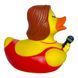 Стильна тематична гумова качечка FunnyDucks "Співачка" L1331 фото 5