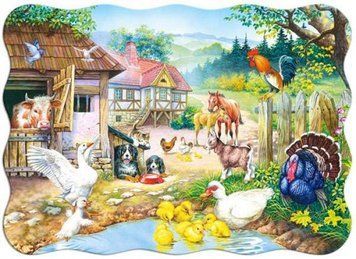 Пазли Castorland "Тварини на фермі" 30 елементів 32 х 23 см B-03136 фото 1