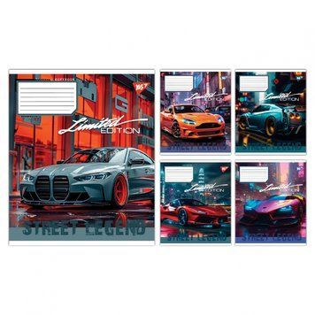 Набір учнівських зошитів Yes Street legend формат А5, 36 арк. в клітинку 15 шт. 767909 фото 1